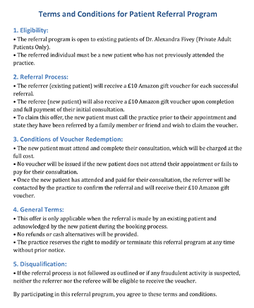 Patient Referral Program